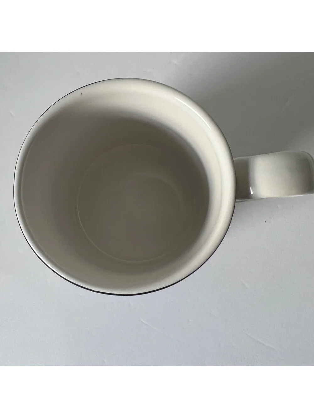 Sur La Table Monogram Mug French Bistro Stoneware Letter 